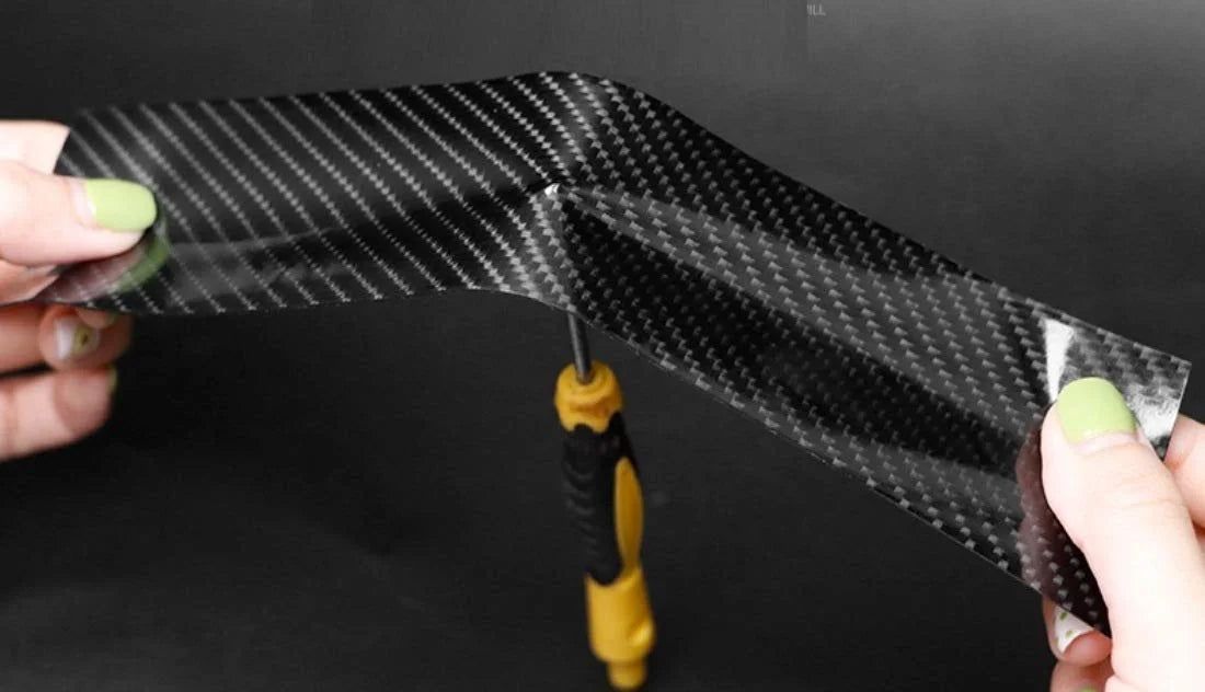 Anti Scratch Tape for Car Door Step – Carbon Fibre Protection Tape for Door Edge & Body (5cm x 5cm)