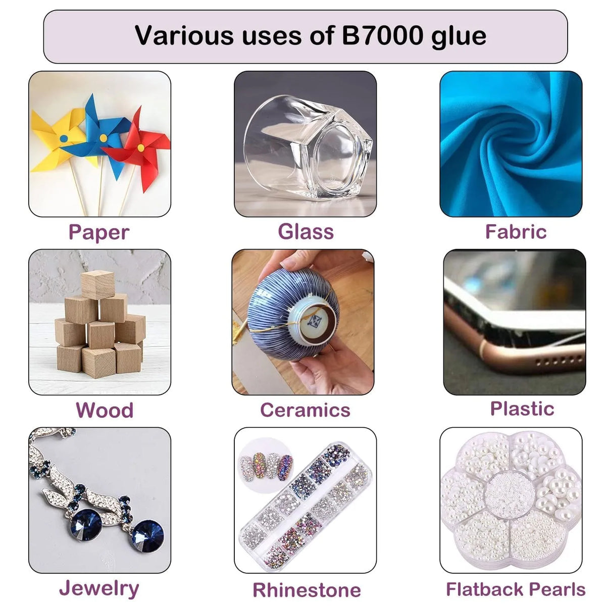 B 7000 strong multipurpose adhesive glue