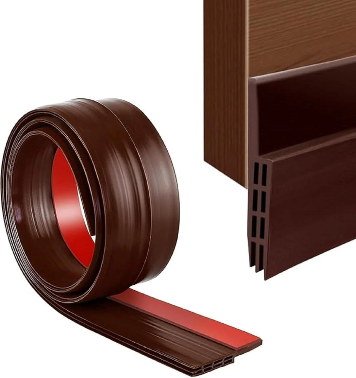 Silicone Door Bottom Seal 39 Inch Gap Filler Strip, Draft Stopper, AC Air Blocker, Door Sealing Strip, Dust Stopper, Insect & Cockroach Guard, Waterproof Door Sealer