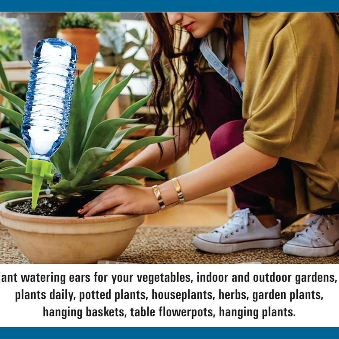 Drip Irrigation kit for Home Garden | Self-Watering Spikes for Plants | Automatic Plant Watering Devices | Indoor & Outdoor Plant Care