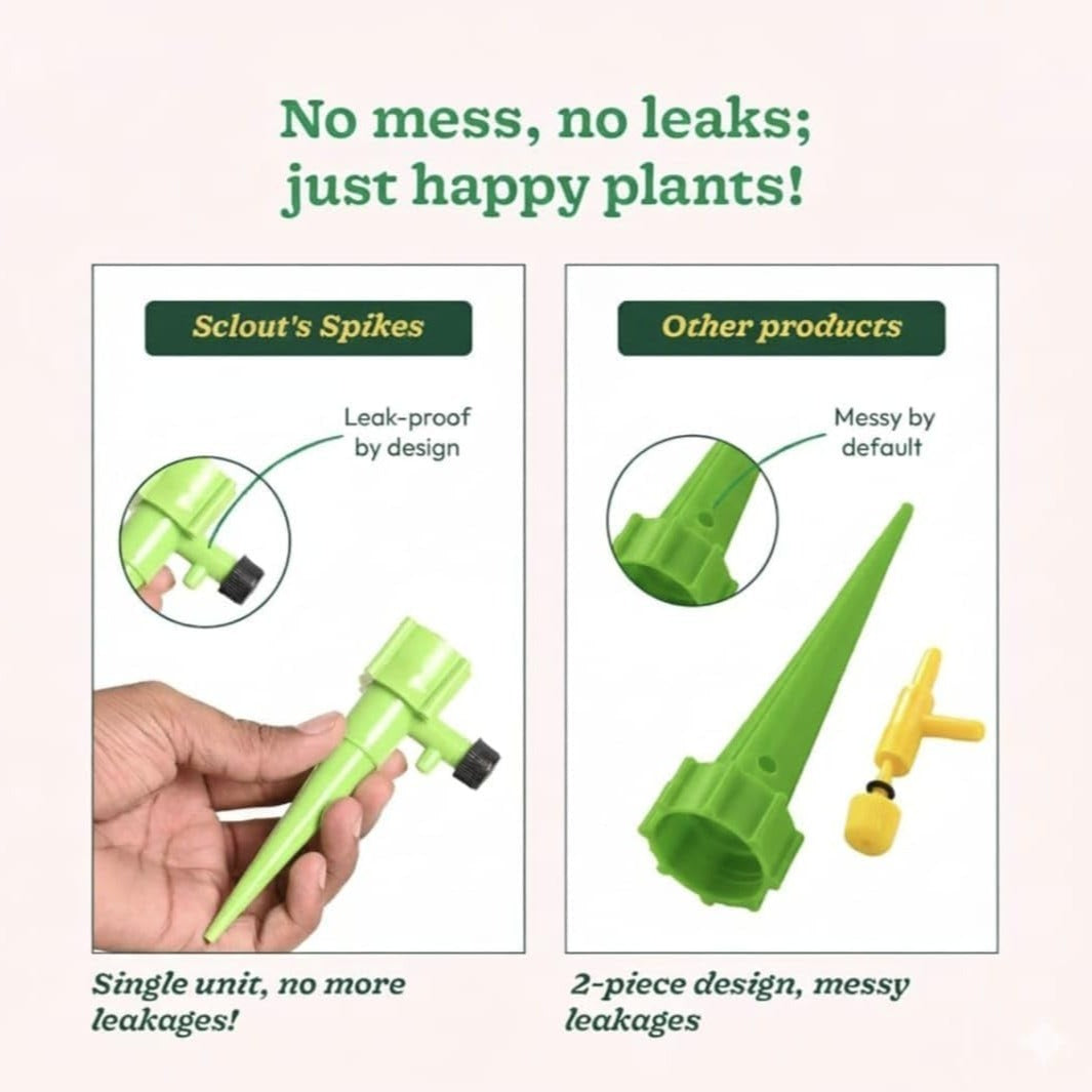 Drip Irrigation kit for Home Garden | Self-Watering Spikes for Plants | Automatic Plant Watering Devices | Indoor & Outdoor Plant Care