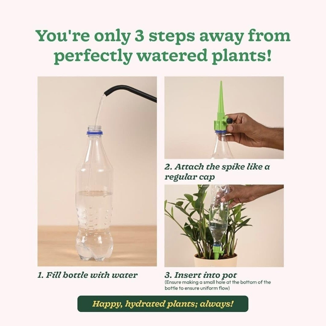 Drip Irrigation kit for Home Garden | Self-Watering Spikes for Plants | Automatic Plant Watering Devices | Indoor & Outdoor Plant Care